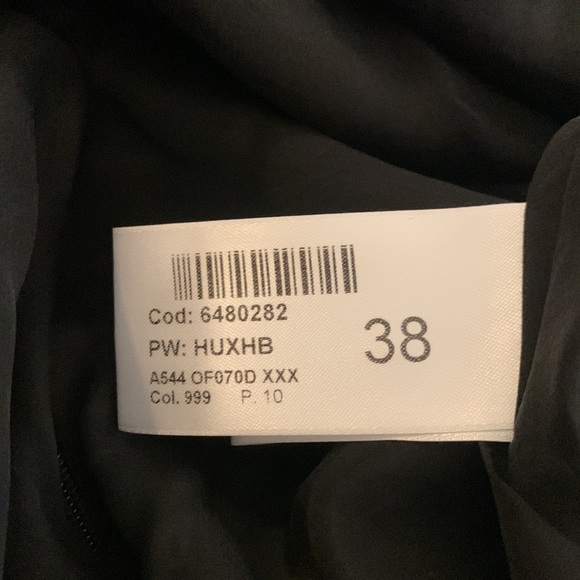 Black Long Sleeve Short Dress With Lace-up Front - Picture 5 of 5